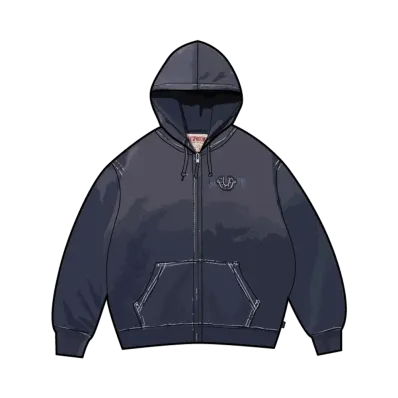 Supreme x True Religion Zip Up Hooded Sweatshirt "Navy"