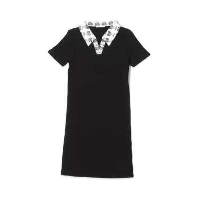atmos pink x eicHi! HOnOKA Tight Dress With Collar "Black"