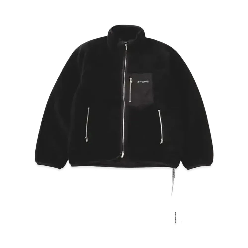 mastermind JAPAN Fleece Zip Up Jacket "Black"