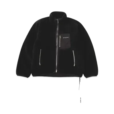 mastermind JAPAN Fleece Zip Up Jacket "Black"