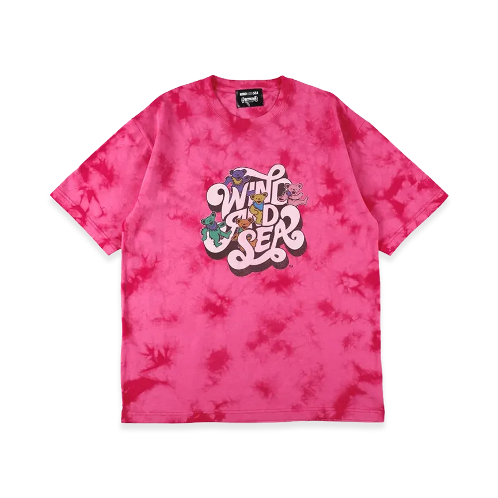 WIND AND SEA x Grateful Dead Tye Dye Tee "Pink"