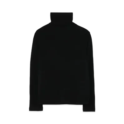 Yohji Yamamoto Y's PLAITING PATCHWORK HIGH NECK T "Black"
