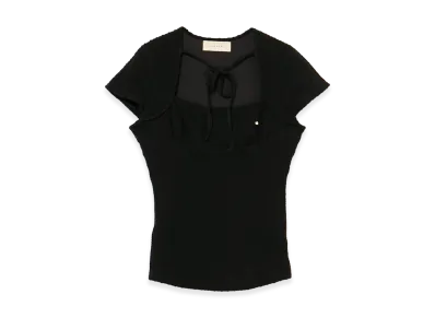 ANDMARY Women's Kiki Ribbon Tops "Black"