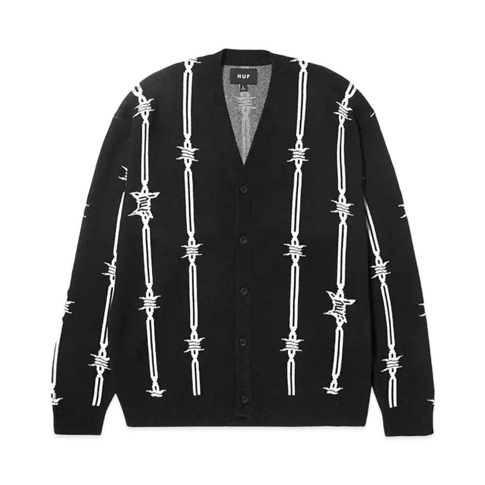HUF Barbed Wire Cardigan "Black"