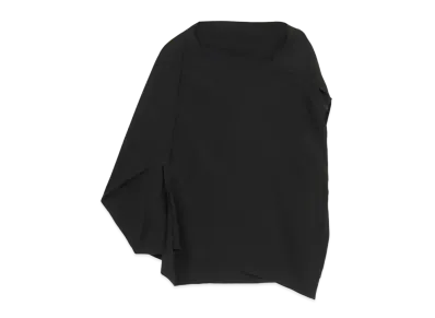 Yohji Yamamoto Y's TRIACETATE POLYESTER DE CHINE SQUARE BLOUSE "Black"