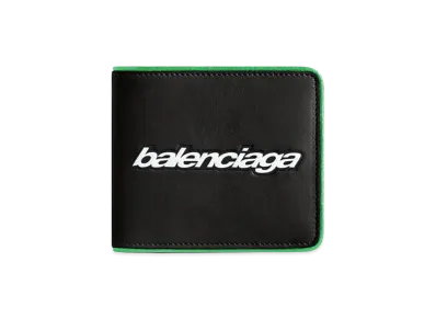 BALENCIAGA Biker Square Fold Wallet "Black"