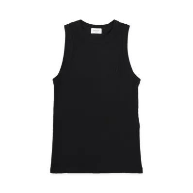 Saint Laurent Women's Tank Top Cassandre A Coste "Black"