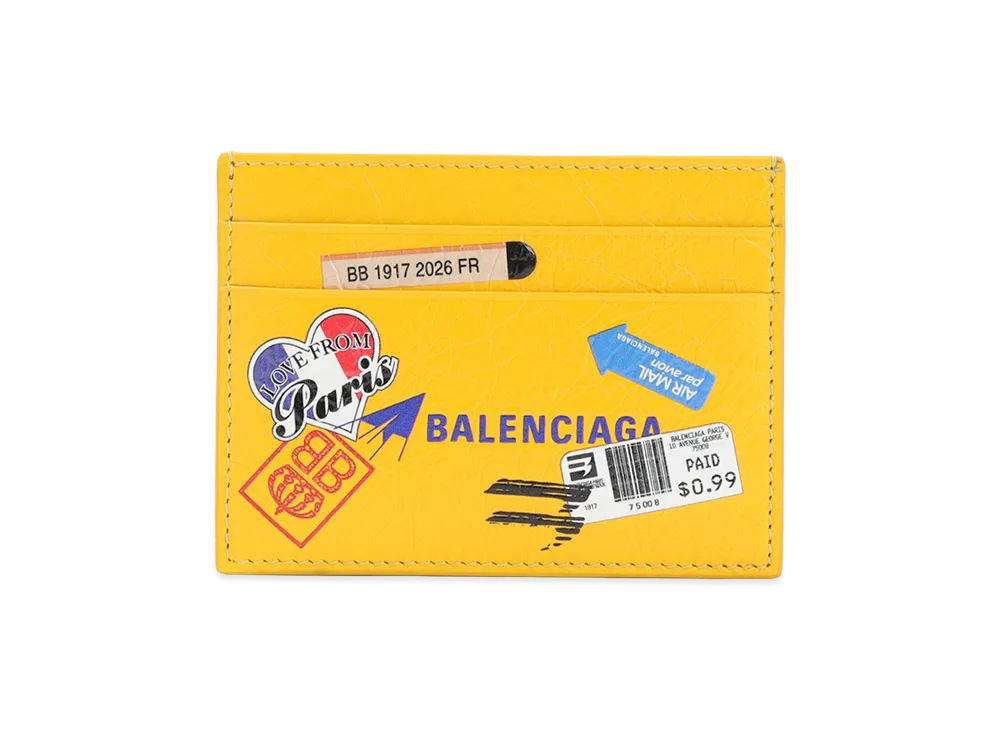 BALENCIAGA Card Holder "Yellow Multicolor"