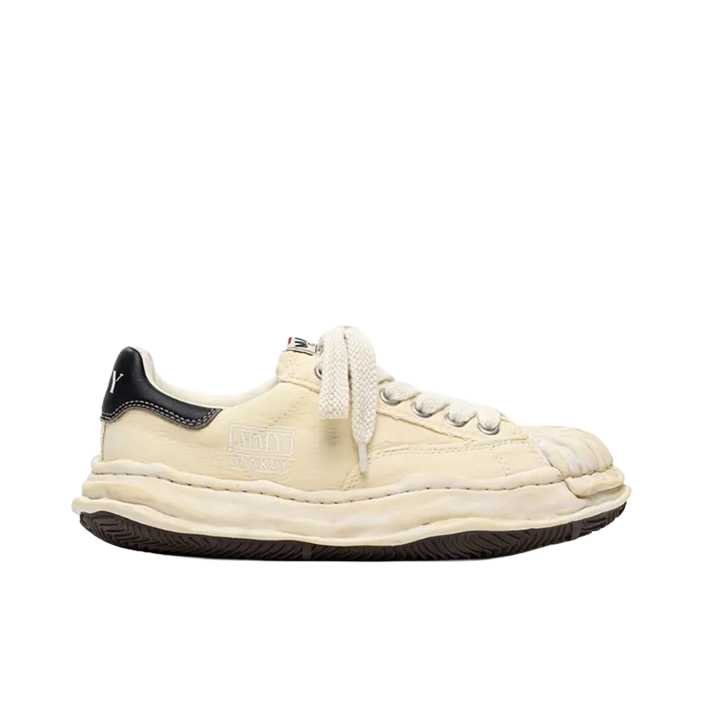 Maison MIHARA YASUHIRO BLAKEY OG Sole Bleached Canvas Low-top Sneakers "White"