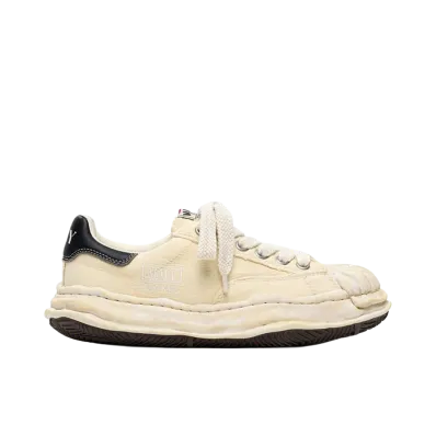 Maison MIHARA YASUHIRO BLAKEY OG Sole Bleached Canvas Low-top Sneakers "White"