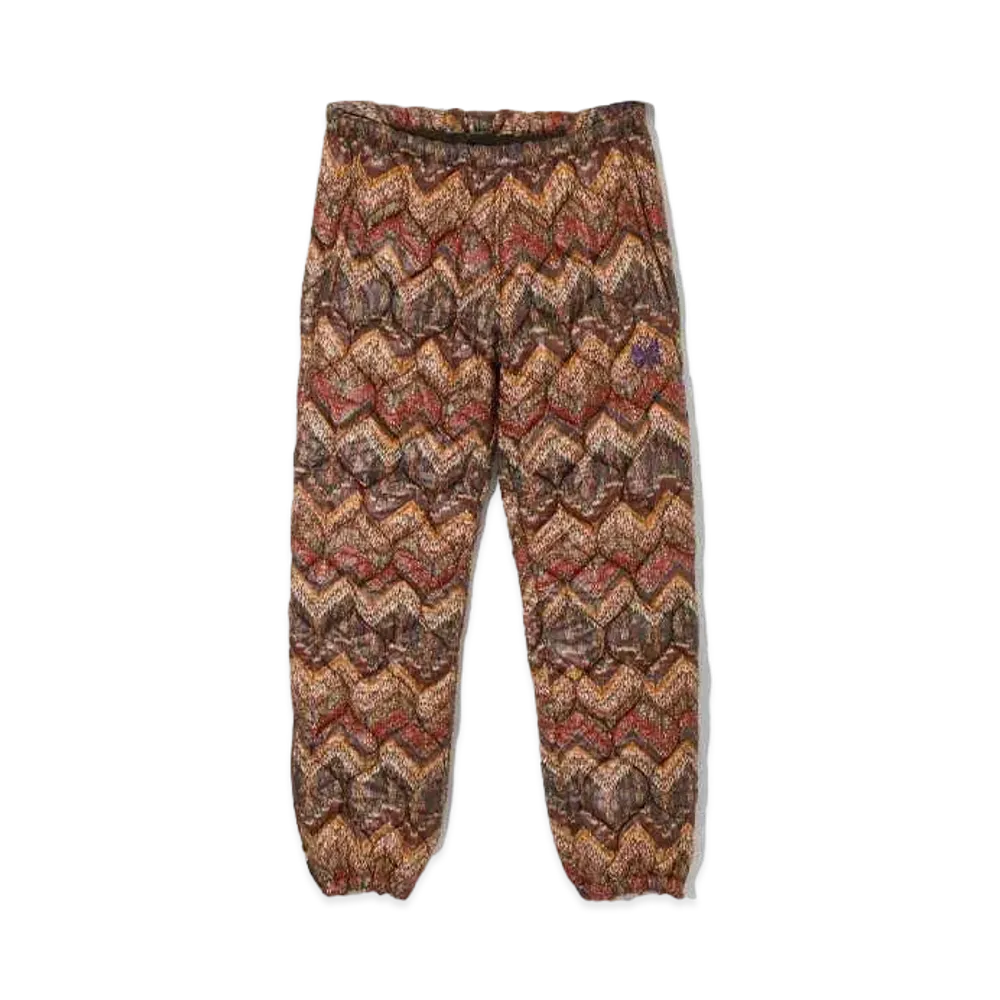 Needles Zipped Pant - Quilted Poly Cloth "Brown"