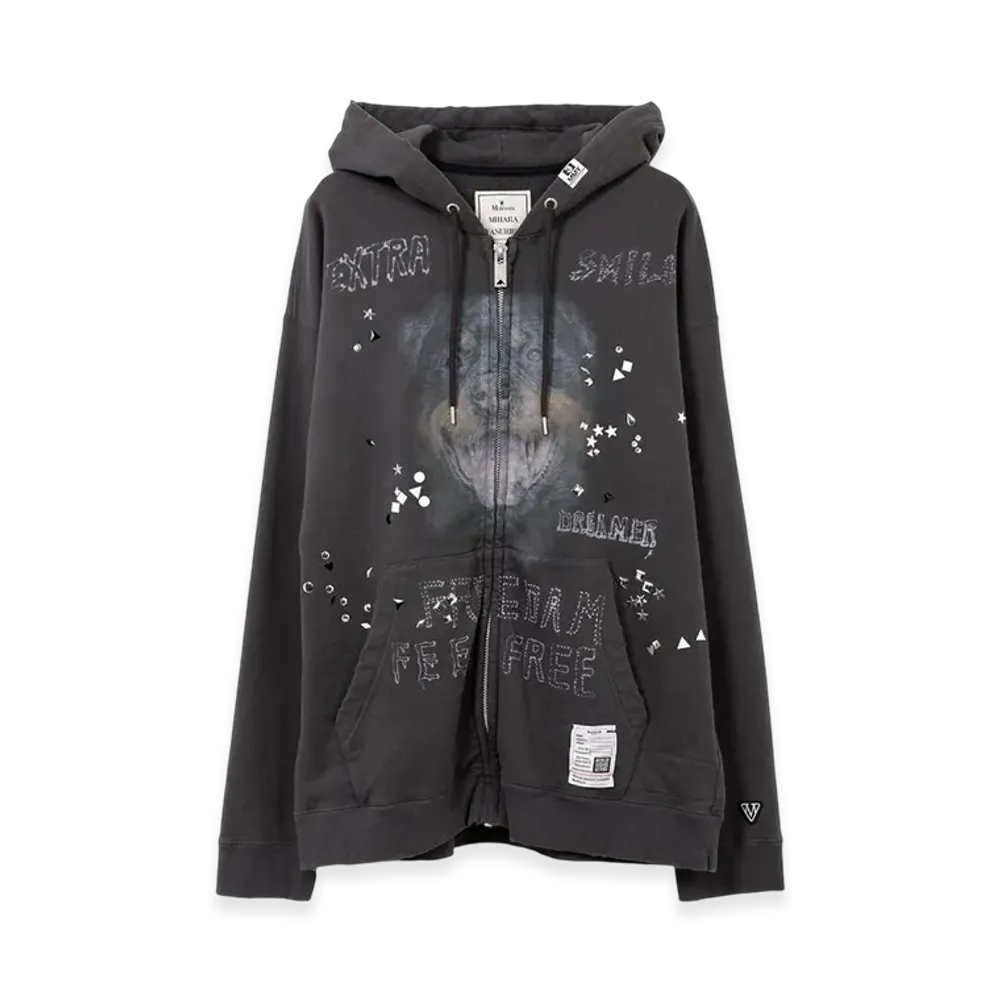 Maison MIHARA YASUHIRO Embellishdistress Parka "Black"