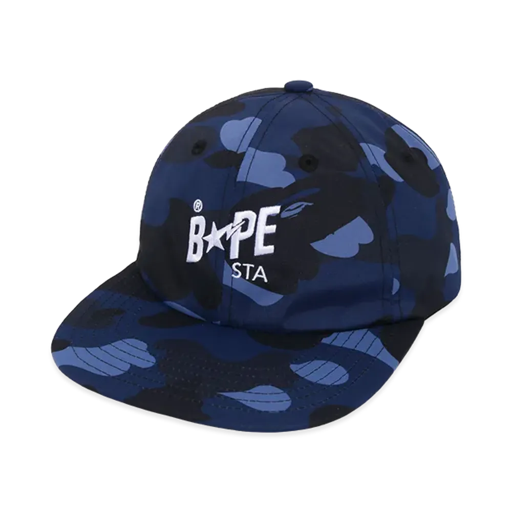 A BATHING APE Bape STA Panel Cap "Navy"