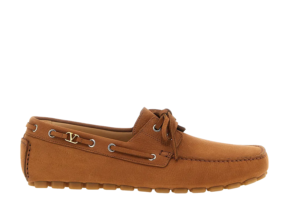 Valentino Garavani driver Fastaway Loafers "Brown"