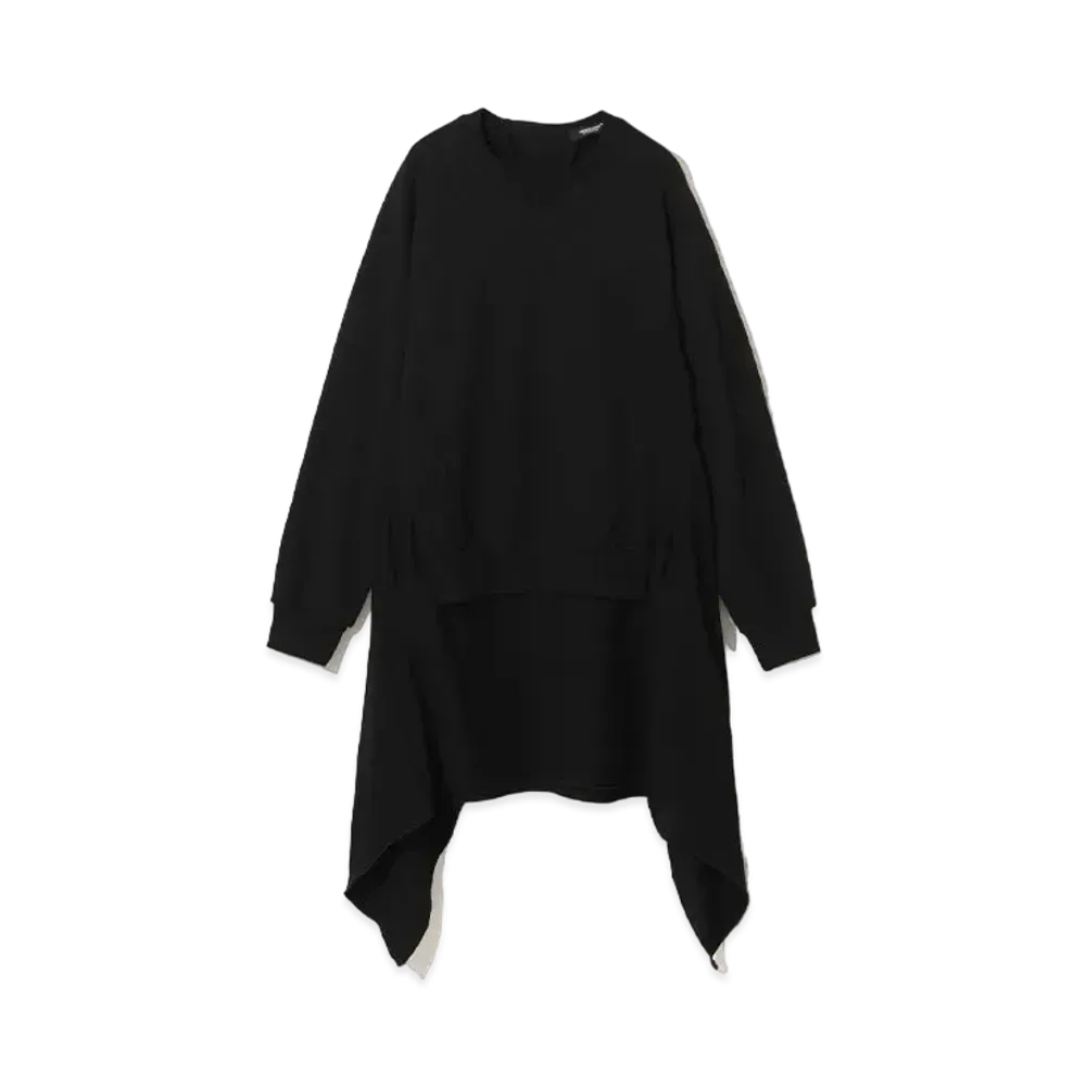 UNDERCOVER Cotton Sweatshirt Dress "Black"
