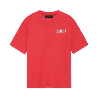 AMIRI Bones Stacked Tee "Red"
