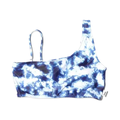 atmos pink Tie Dye Pattern One Shoulder Bra Top "Blue"