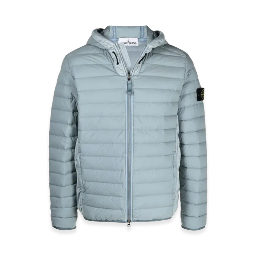 Stone Island 44525 Loom Woven Down Chambers Stretch Nylon-TC Jacket - 21SS "Powder Blue"