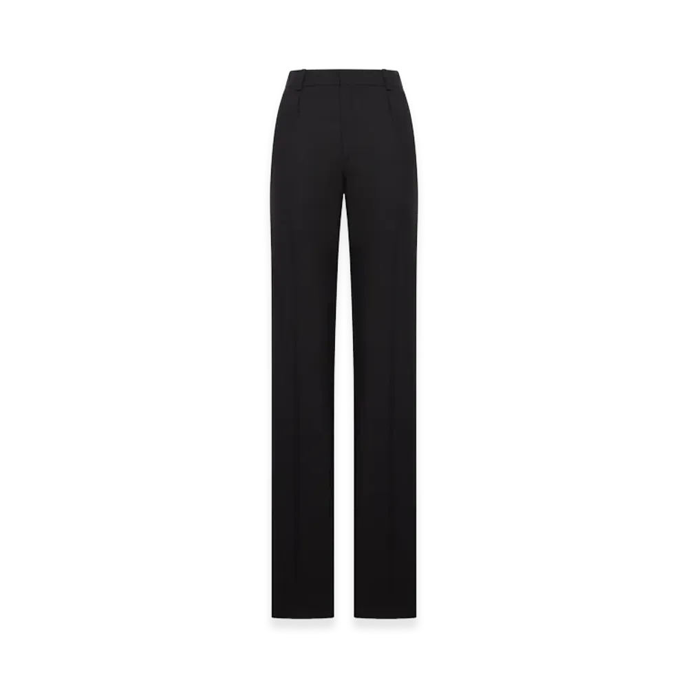 Saint Laurent Women's Wool Pants "Black"