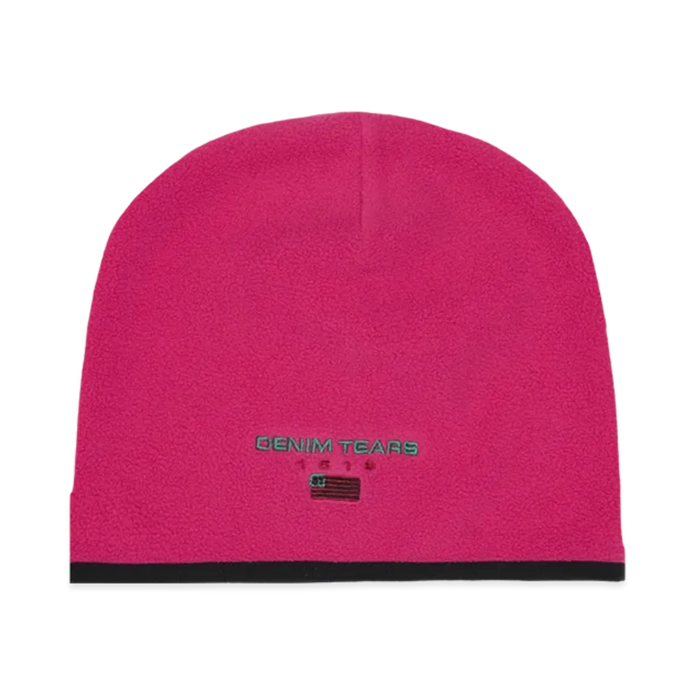 DENIM TEARS Polar Fleece Beanie "Pink"