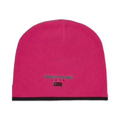 DENIM TEARS Polar Fleece Beanie "Pink"