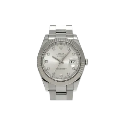 ROLEX Datejust II 10P Diamonds "Silver/Stainless Steel/White Gold"