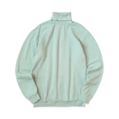 KAPITAL Waffle High Neck Long Tee "Mint"