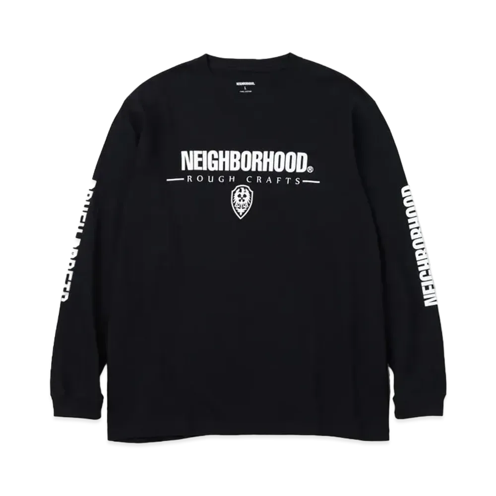 NEIGHBORHOOD x ROUGH CRAFTS . Tee LS "Black"
