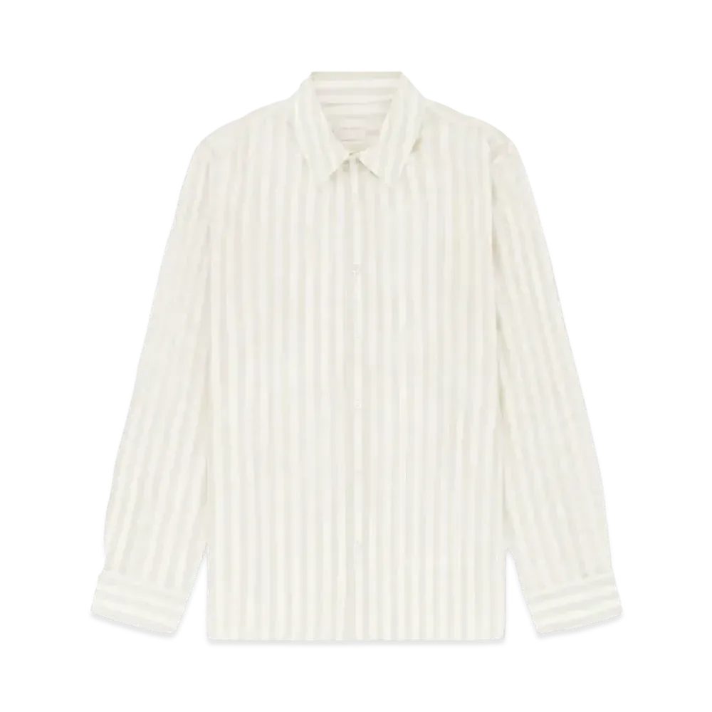 Aime Leon Dore Jacquard Stripe Shirt "Beige & White"