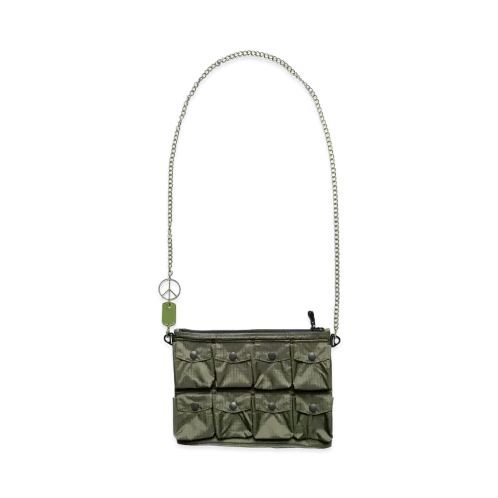KAPITAL Ripstop Nylon Alpine Sacoche "Khaki"