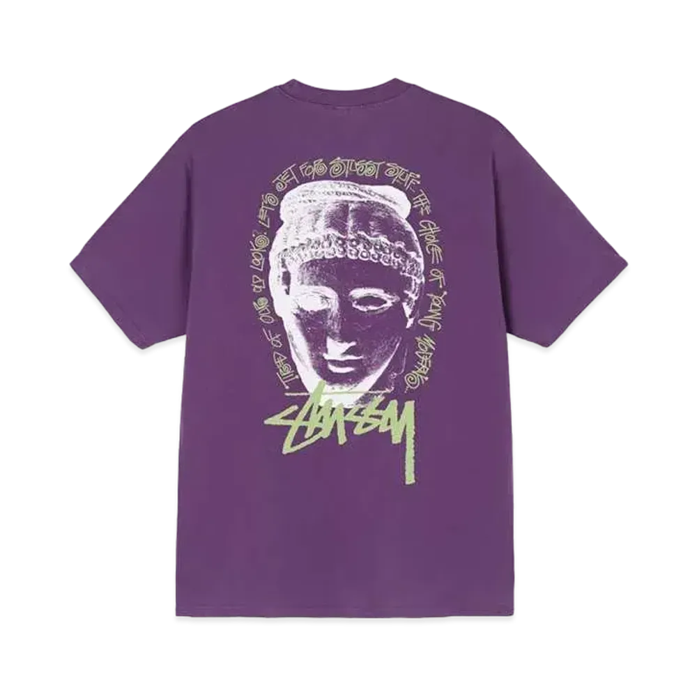 Stussy YOUNG MODERNS PIGMENT DYED TEE "Purple"