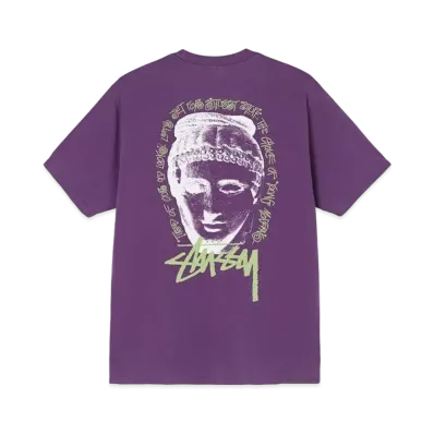 Stussy YOUNG MODERNS PIGMENT DYED TEE "Purple"