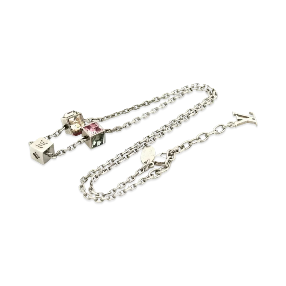 Louis Vuitton Gambling Necklace "Silver"