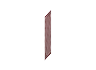Saint Laurent Lavalliere Scarf In Silk Twill "Red"