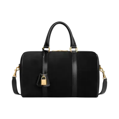 CELINE Boston In Suede Calfskin "Black"