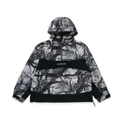 A BATHING APE Tree Edge Camo Anorak Jacket "White"