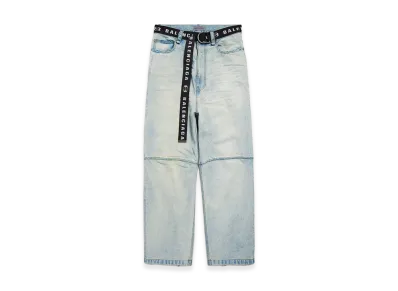 BALENCIAGA Pants with Belt "Light Blue"