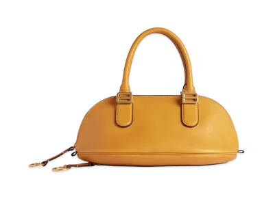 BALENCIAGA Women's Bolero Bowling Bag Mini "Curry"