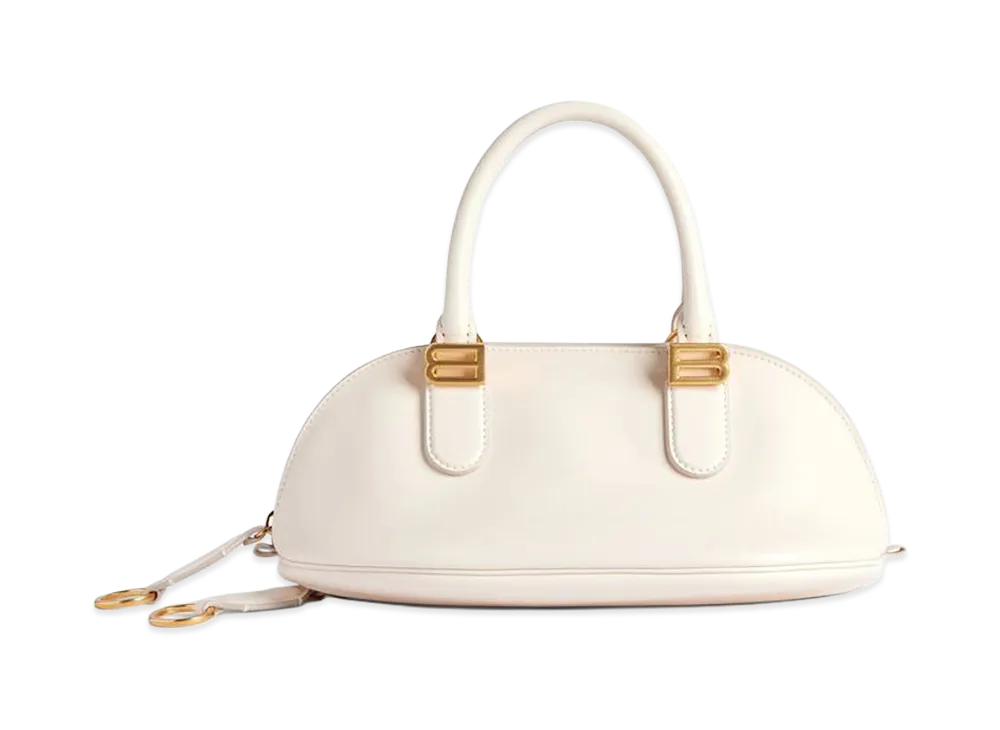 BALENCIAGA Women's Bolero Bowling Bag Mini "Beige"