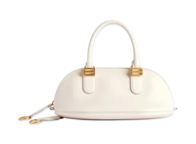 BALENCIAGA Women's Bolero Bowling Bag Mini "Beige"