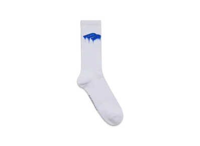 BALENCIAGA Wet Brush Socks "White/Blue"