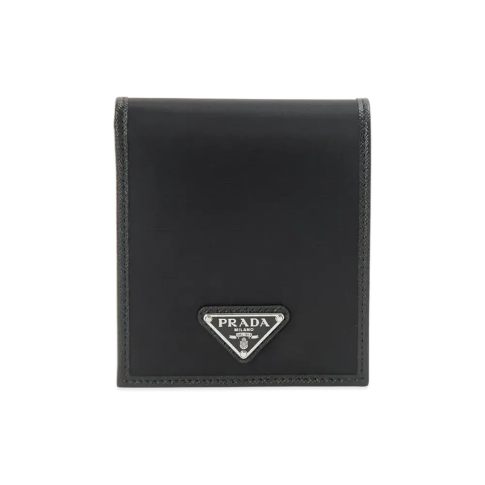 PRADA Mens Black Bi-fold Wallet "Black"