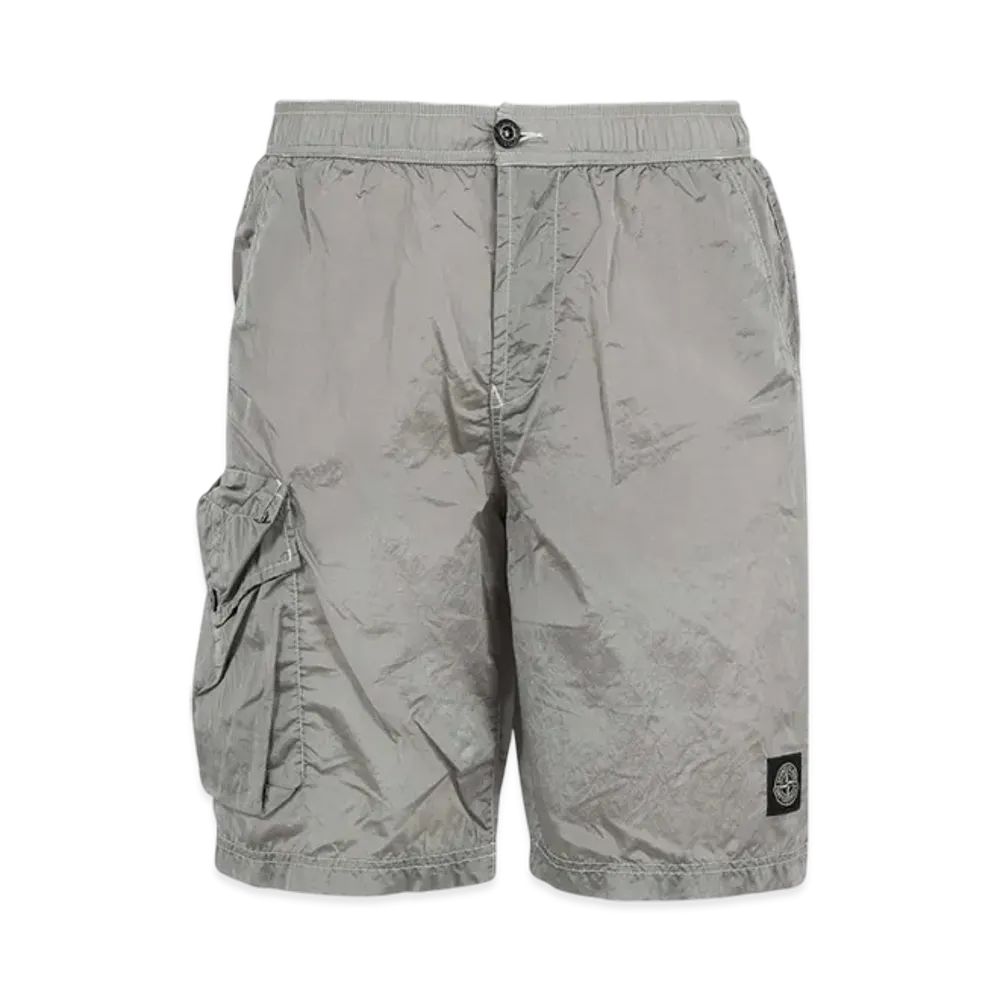 Stone Island B0543 Nylon Metal Garment Dyed Long Swimming Trunk - 22SS "Ice"