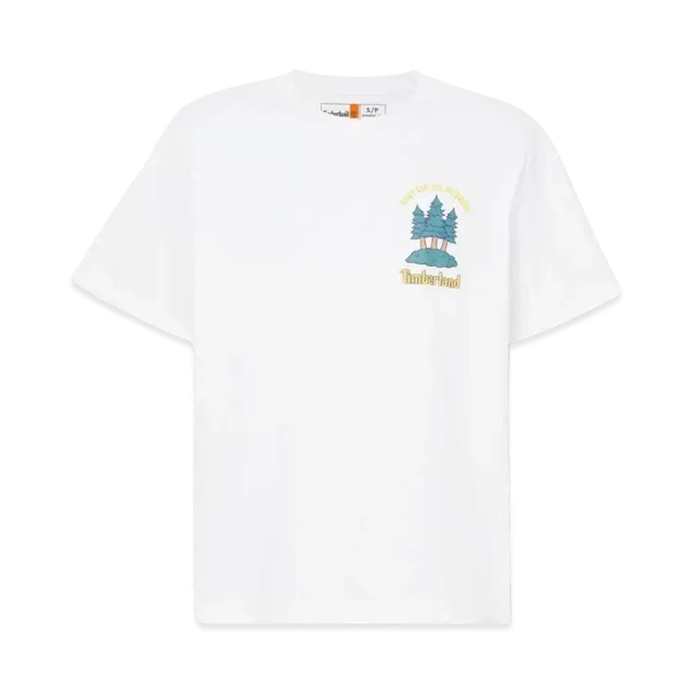 Timberland Allgender Short Sleeve Rising Sun Graphic Tee "White"