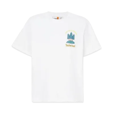 Timberland Allgender Short Sleeve Rising Sun Graphic Tee "White"