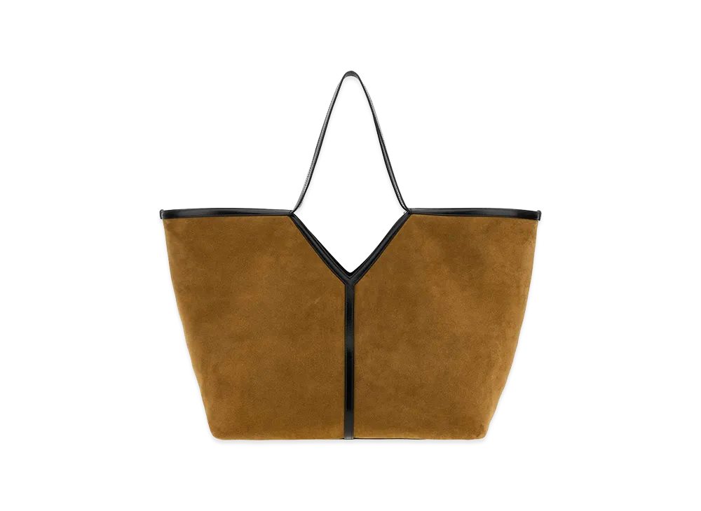 Saint Laurent Women's Biscuit Suede Y Shopping Bag "Bordeaux"