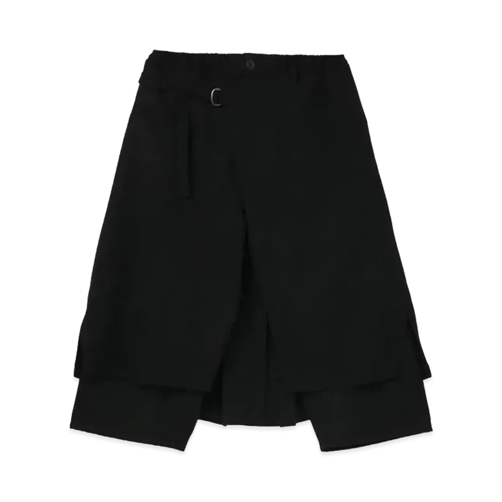 Yohji Yamamoto Pour Homme ARMY GABARDINE WRAP PANTS "Black"