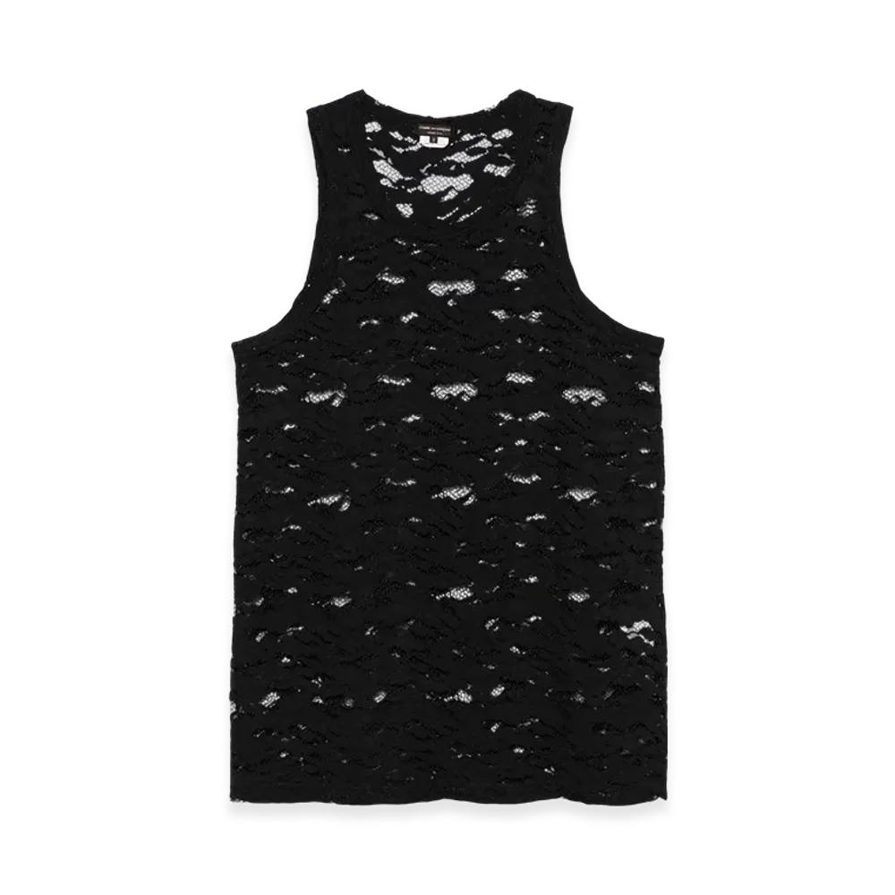 COMME des GARCONS HOMME PLUS Lace Tank Top "Black"