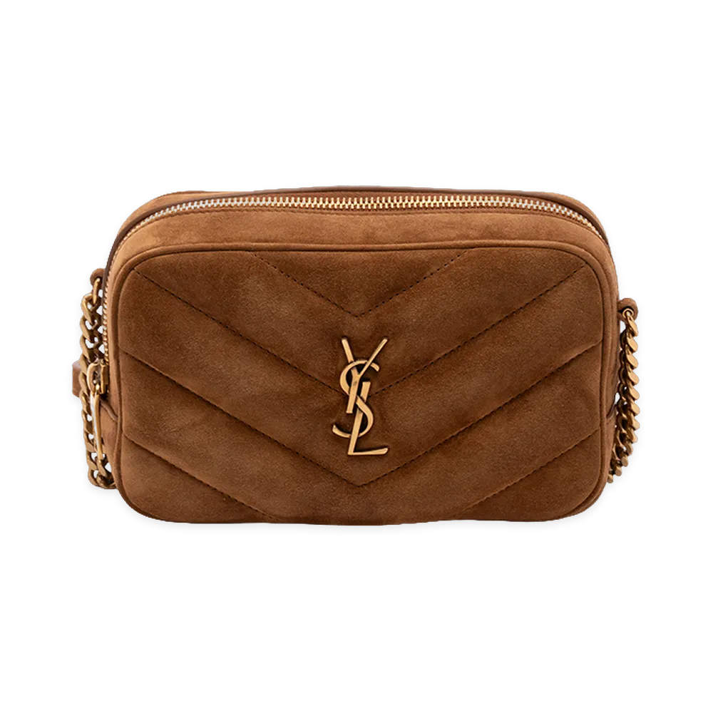 Saint Laurent Women's Loulou Toy Crossbody Bag "Brown"