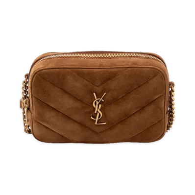 Saint Laurent Women's Loulou Toy Crossbody Bag "Brown"